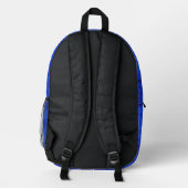 Benutzerdefiniertes Anfangsblau Bedruckter Rucksack (Rückseite)