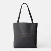 Benutzerdefiniertes Anfangsmonogramm | Lustiges pe Tasche (Rückseite)
