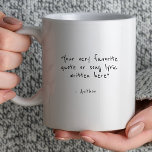 Benutzerdefiniertes Angebot - Erstellen Sie Ihr ei Kaffeetasse<br><div class="desc">Entwerfen Sie Ihre eigene Kaffee-Tasse,  um Ihren Tag zu entspannen oder ein Geschenk zu machen,  das sie nicht vergessen werden. Dieses Design bietet minimalistisch anpassbaren Text in einfacher,  handgeschriebener Typografie.</div>