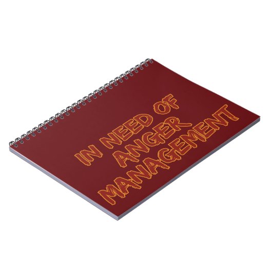 Benutzerdefiniertes Angermanagement-Notebook Notizblock (Linke Seite)