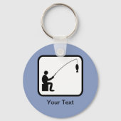 Benutzerdefiniertes Angler-Logo Schlüsselanhänger (Vorderseite)