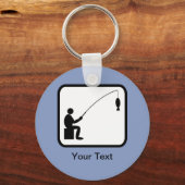 Benutzerdefiniertes Angler-Logo Schlüsselanhänger (Vorderseite)