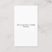 Benutzerdefiniertes AnkerEmblem Nautisch (blau) Visitenkarte (Rückseite)