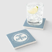 Benutzerdefiniertes APRN Fortgeschrittene Praxis E Steinuntersetzer (Seitenansicht)