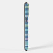 Benutzerdefiniertes, Aquamarin-gelbes rosa Prüfmus iPhone Hülle (Rechte Seite)