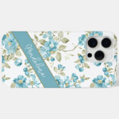 Benutzerdefiniertes Aquamarines Aqua Blue Sage Gre Case-Mate iPhone Hülle (Rückseite (Horizontal))