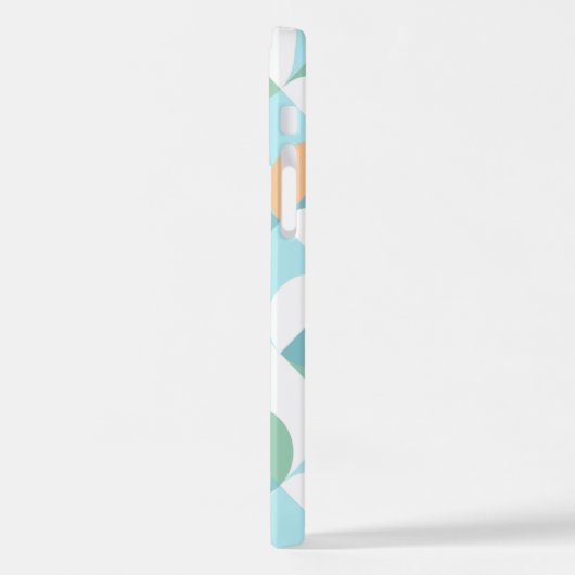 Benutzerdefiniertes Aquamarines blaues, grünes Ret iPhone Hülle (Linke Seite)