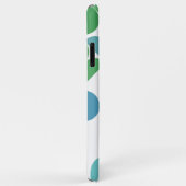 Benutzerdefiniertes Aquamarines blaues Kleeblatt G Case-Mate iPhone Hülle (Hinten/Rechts)