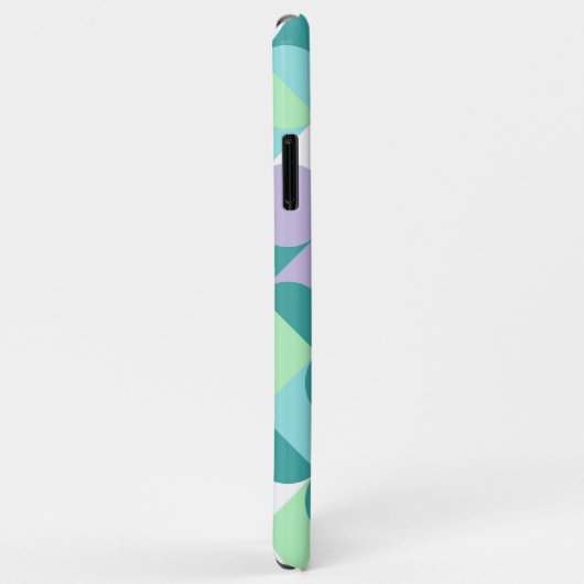 Benutzerdefiniertes Aquamarines blaues Mini-grünes Case-Mate iPhone Hülle (Hinten/Rechts)