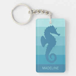Benutzerdefiniertes Aquamarines türkisfarbenes Mus Schlüsselanhänger