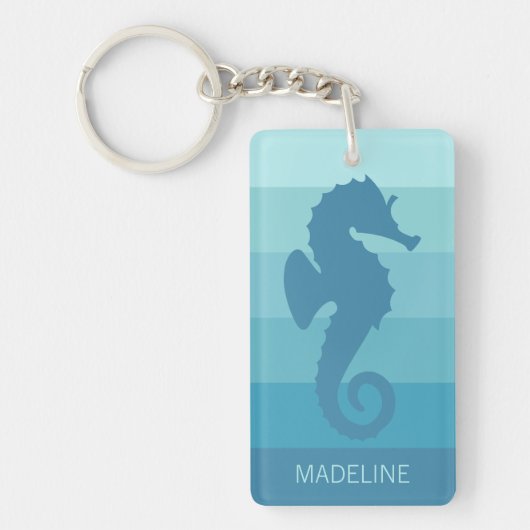 Benutzerdefiniertes Aquamarines türkisfarbenes Mus Schlüsselanhänger (Vorderseite)