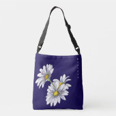 Benutzerdefiniertes Aquarell Gänseblümchen Boho-We Tragetaschen Mit Langen Trägern (Rückseite)