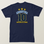 Benutzerdefiniertes Argentinien 10 T-Shirt | Vinta (Design Rückseite)