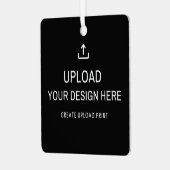 Benutzerdefiniertes Artwork, Foto oder Design Ornament Aus Metall (Vorderseite links)