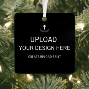 Benutzerdefiniertes Artwork, Foto oder Design Ornament Aus Metall