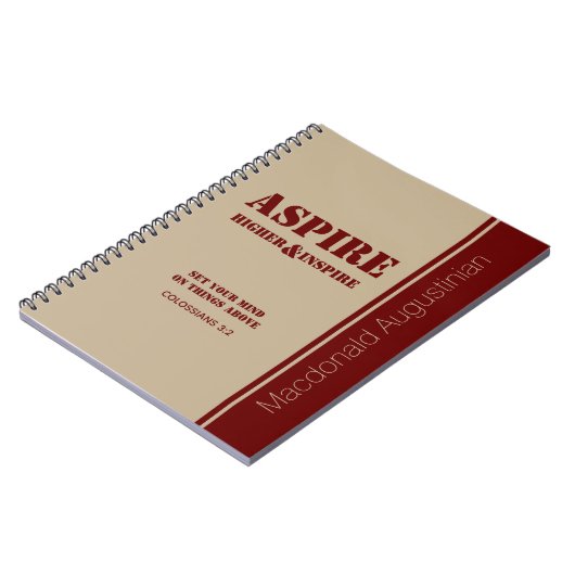 Benutzerdefiniertes ASPIRE-Notebook-Journal Notizblock (Linke Seite)