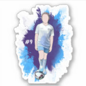 Benutzerdefiniertes Aufkleberdesign für Natasha Aufkleber (Vorderseite)