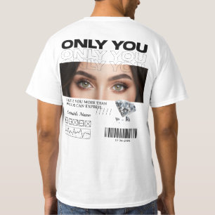 Benutzerdefiniertes Augenbild & Name Vollständig T-Shirt
