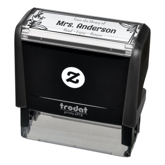 Benutzerdefiniertes "aus der Bibliothek"-Buchzeich Permastempel (Produkt)