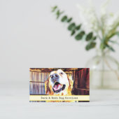 Benutzerdefiniertes austauschbares Hunde-Foto und Visitenkarte (Stehend Vorderseite)