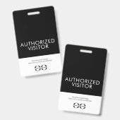 Benutzerdefiniertes autorisiertes Besucherprogramm Ausweis (Vorder- & Rückseite)