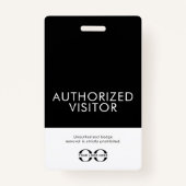 Benutzerdefiniertes autorisiertes Besucherprogramm Ausweis (Rückseite)