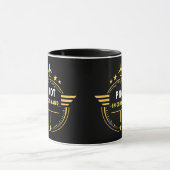 Benutzerdefiniertes Aviatik-Pilotentasse-Design –  Tasse (Zentrum)