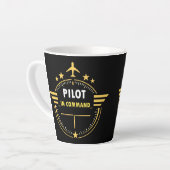 Benutzerdefiniertes Aviation-Pilot-Tasse-Design –  Milchtasse (Linke Ecke)