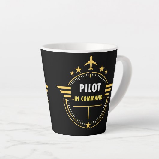 Benutzerdefiniertes Aviation-Pilot-Tasse-Design –  Milchtasse (Rechte Ecke)