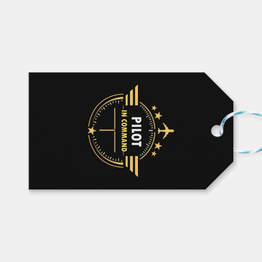 Benutzerdefiniertes Aviation-Pilotentasse-Design – Geschenkanhänger (Vorderseite (Horizontal))