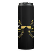 Benutzerdefiniertes Aviation-Pilotentasse-Design – Thermosbecher (Rückseite)