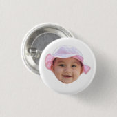 Benutzerdefiniertes Baby-Foto-Gesicht Button (Vorne & Hinten)
