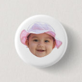 Benutzerdefiniertes Baby-Foto-Gesicht Button (Vorderseite)