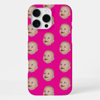 Benutzerdefiniertes Baby-Gesichtsmuster Personalis iPhone 16 Pro Max Hülle
