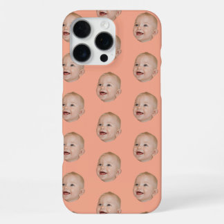 Benutzerdefiniertes Baby-Gesichtsmuster Personalis iPhone 16 Pro Max Hülle