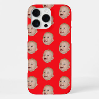 Benutzerdefiniertes Baby-Gesichtsmuster Personalis iPhone 16 Pro Max Hülle