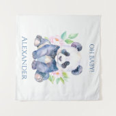 Benutzerdefiniertes Baby-Panda Wandteppich (Vorderseite (Horizontal))