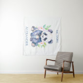 Benutzerdefiniertes Baby-Panda Wandteppich (Beispiel (Horizontal))