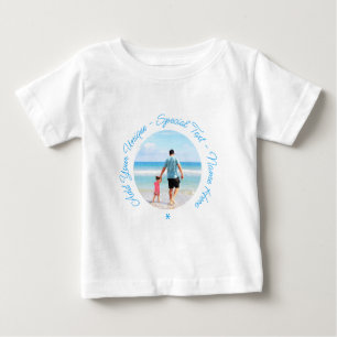 Benutzerdefiniertes Baby-T-Shirt mit Foto und pers Baby T-shirt