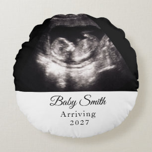 Benutzerdefiniertes Baby-Ultraschall-Schwangerscha Rundes Kissen
