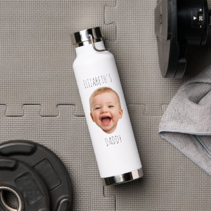 Benutzerdefiniertes Babygesicht Baby-Lachen Foto Trinkflasche