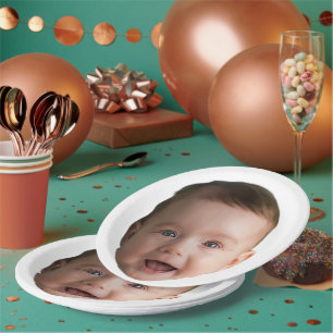 Benutzerdefiniertes Babygesicht, Lustiges benutzer Pappteller