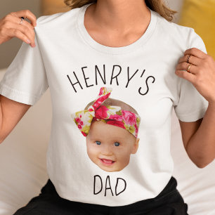 Benutzerdefiniertes Babygesicht-Vater-Shirt T-Shirt