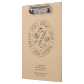 Benutzerdefiniertes Bäckerei-Logo-Clip-Board Klemmbrett (Links)