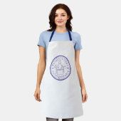 Benutzerdefiniertes Bailey's Kitchen Logo Weißes A Schürze (Getragen)