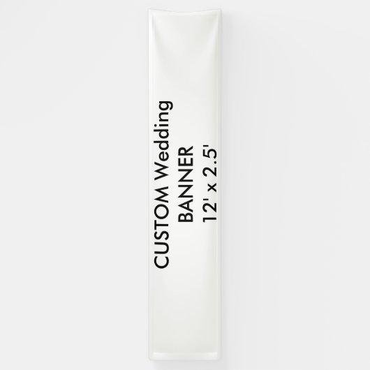 Benutzerdefiniertes Banner 12' x 2,5' (Vertikal)