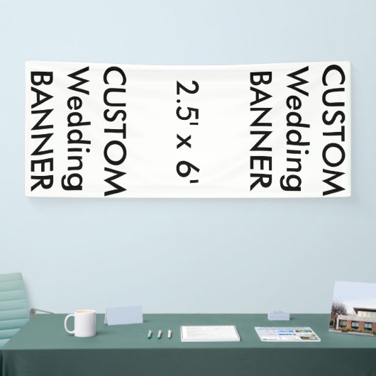 Benutzerdefiniertes Banner 2.5' x 6' (Messe)