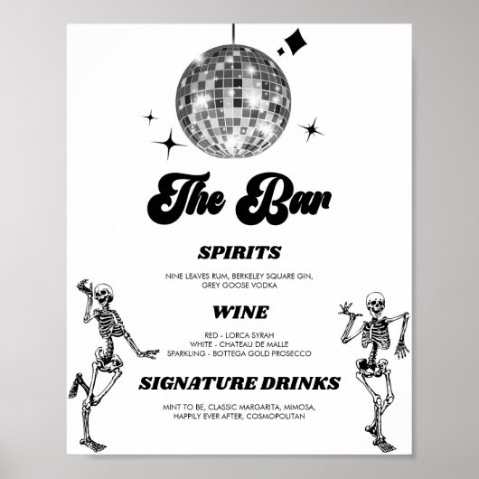 Benutzerdefiniertes Bar-Schild Poster (Vorne)