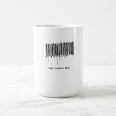 Benutzerdefiniertes Barcode-Textdesign Kaffeetasse (Mittel)