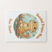 Benutzerdefiniertes Bartagamen-Mama-Puzzle Puzzle (Horizontal)